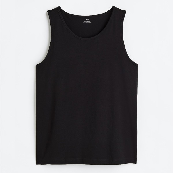 Майка H&M Regular Fit Tank, черный