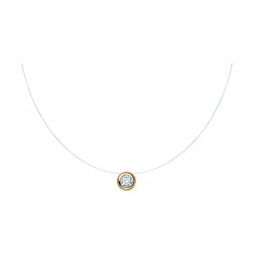 Колье Diamant, красное золото, 585 проба, длина 45 см.