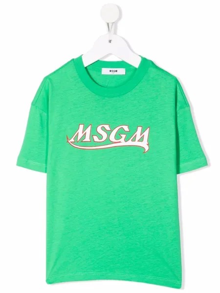 MSGM Kids футболка с логотипом