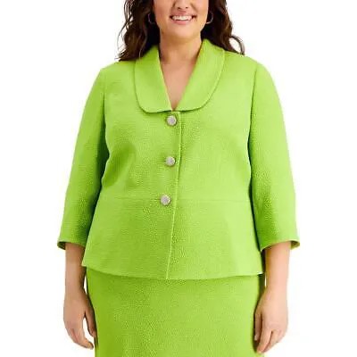 Женский зеленый костюм Kasper раздельный деловой пиджак Blazer Plus 24W BHFO 0367