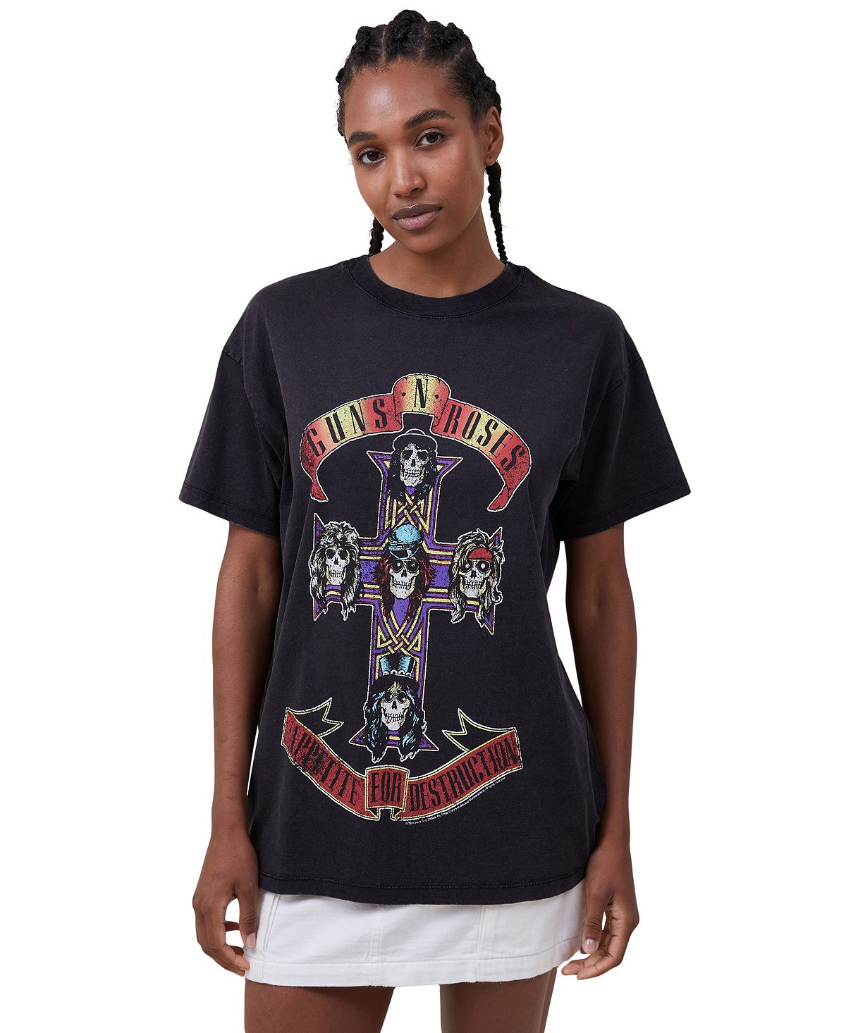 Женская футболка оверсайз Guns N Roses COTTON ON