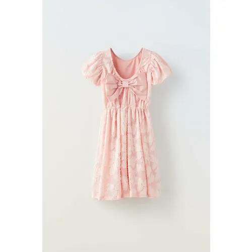 Платье Zara, размер 9 лет (134 cm), розовый