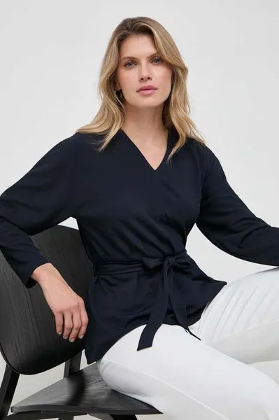 Блуза Max Mara Leisure, темно-синий