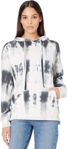 Худи Michael Stars Zion High-Low Hoodie in Fiji Wash Hermosa French Terry, цвет Grey Combo
