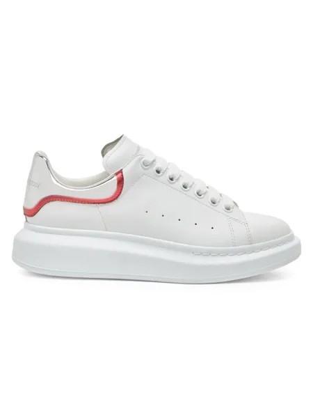 Кожаные низкие кеды Alexander McQueen, белый