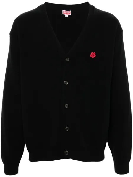 Kenzo шерстяной кардиган Boke Flower, черный