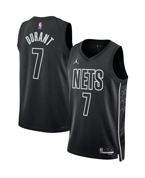 Мужская футболка бренда Kevin Durant Black Brooklyn Nets 2022/23 Statement Edition Swingman Jordan