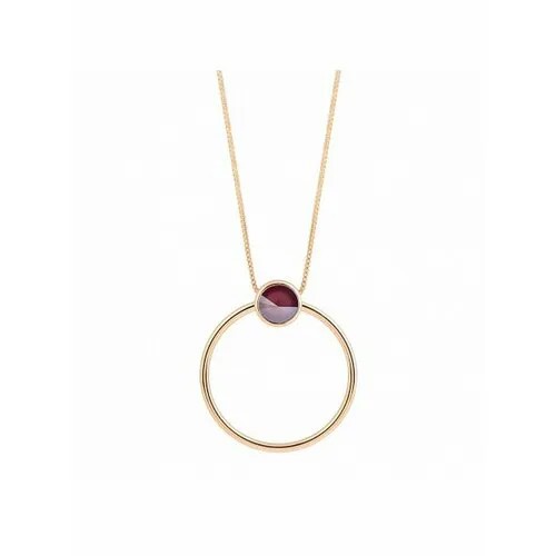 Колье Fiore Luna, кристалл, кристаллы Swarovski, красный, желтый