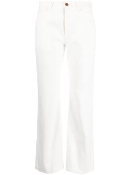 Chloé укороченные джинсы bootcut Fuego, белый