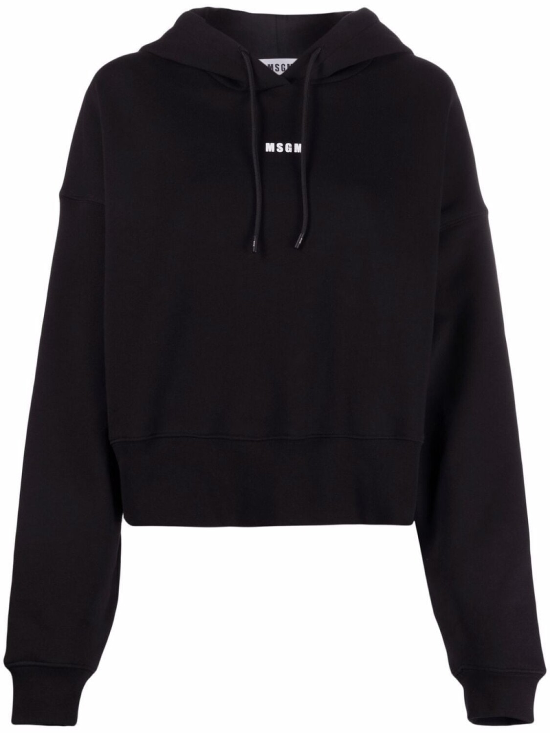 MSGM худи с логотипом, черный
