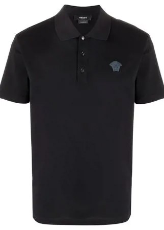 Versace рубашка поло с вышивкой Medusa