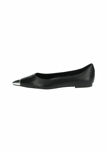 Классические балетки Steve Madden, цвет black silver