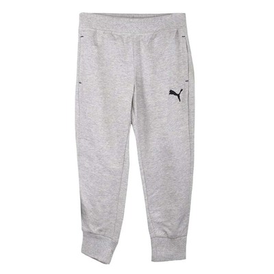 Брюки Puma Cotton French Terry Jogger Pants Молодежные мальчики Серые повседневные спортивные штаны 92