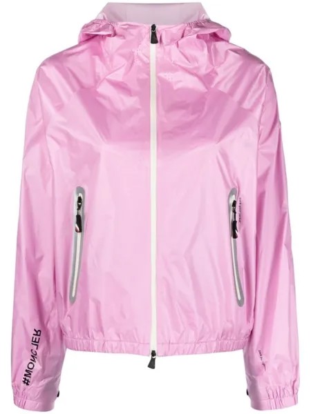 Moncler Grenoble ветровка Crozat с капюшоном, розовый