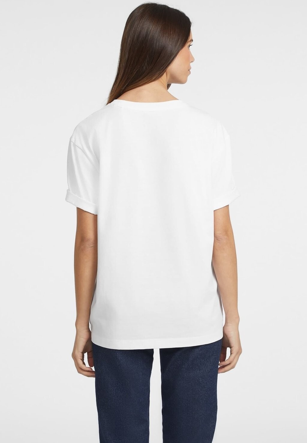 Футболка с принтом LOGO-MIX Guess Jeans, белый