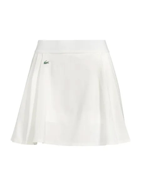 Спортивная встроенная короткая юбка для гольфа Lacoste, белый
