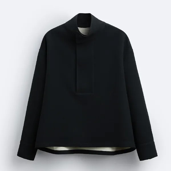 Свитшот Zara X Studio Nicholson Technical, черный