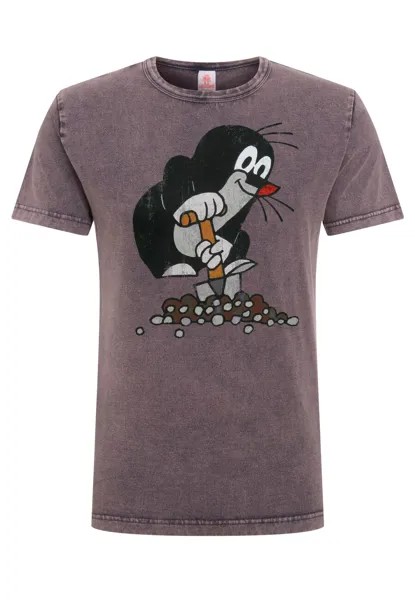Футболка Logoshirt DER KLEINE MAULWURF, фиолетовый