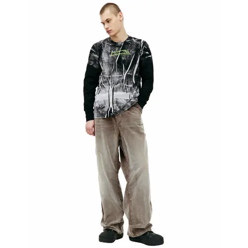 Лонгслив DIESEL T- Just, размер S, , чёрный