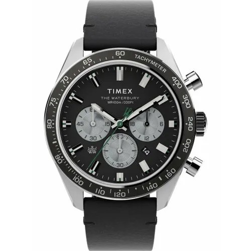 Наручные часы TIMEX Waterbury, черный, серебряный