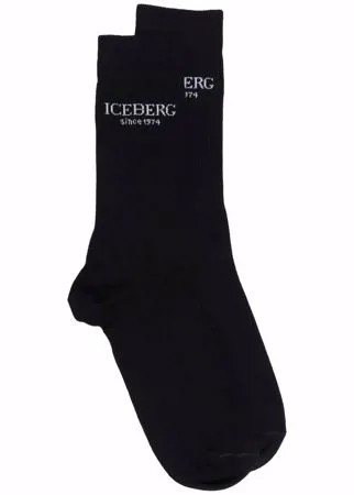 Iceberg носки в рубчик с логотипом