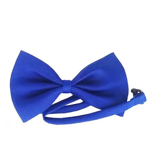Карнавальный галстук бабочка, цвет синий 10,5x7 см