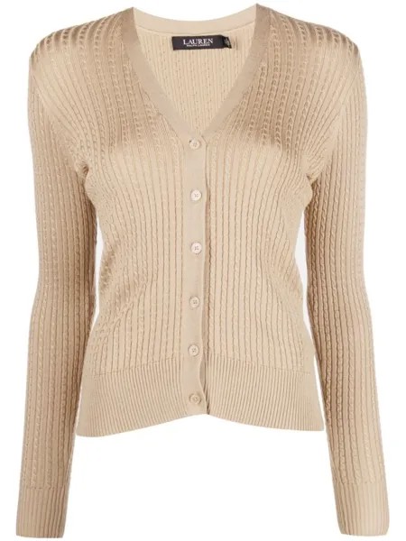 Lauren Ralph Lauren кардиган Denzel с длинными рукавами, нейтральный цвет