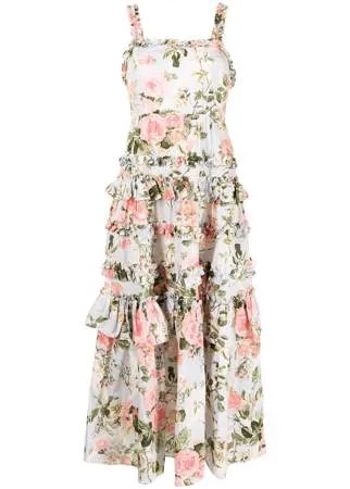 Needle & Thread платье Hettie с цветочным принтом