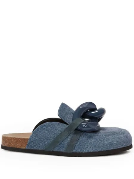 JW Anderson лоферы с цепочкой, серый