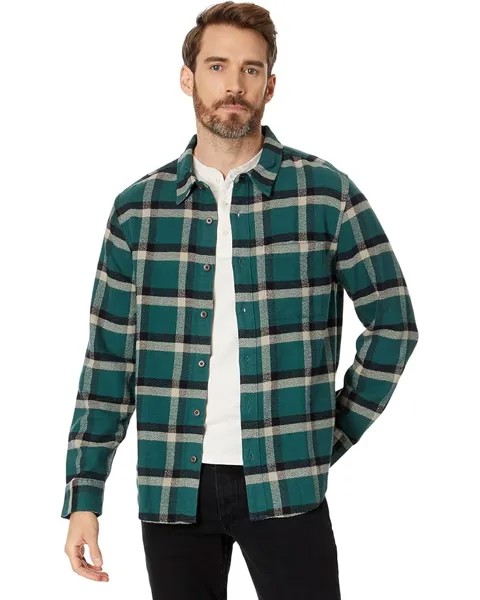 Рубашка Madewell Heathered Easy Long-Sleeve, цвет Midnight Green