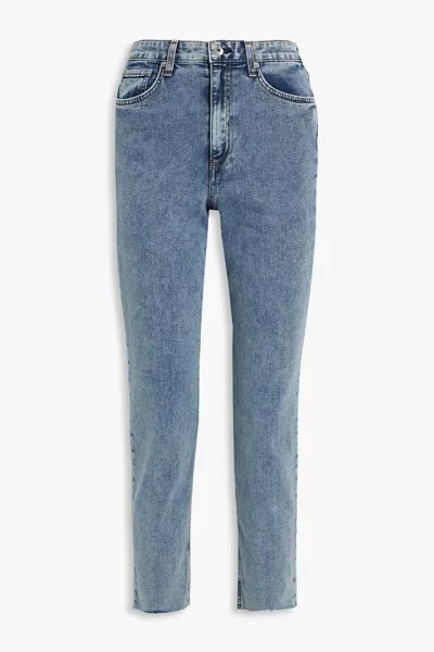 Зауженные джинсы Nina с завышенной талией RAG & BONE, синий