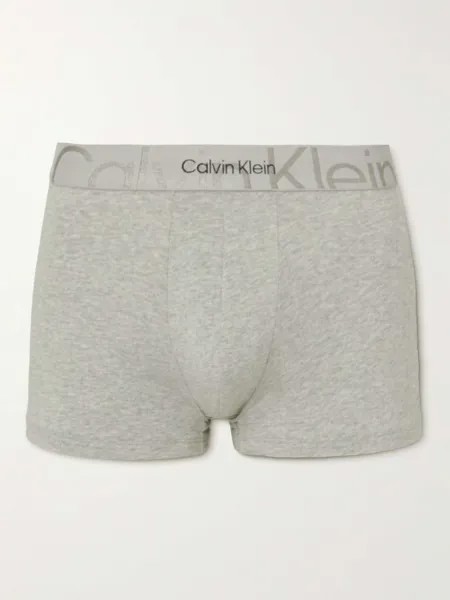 Трусы-боксеры Icon из эластичного хлопка CALVIN KLEIN UNDERWEAR, серый