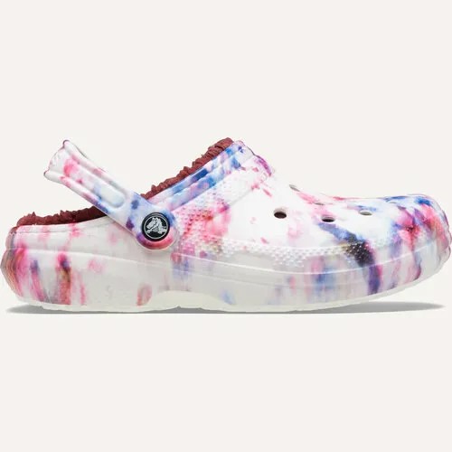 Сабо Crocs Classic Lined Tie Dye Clog, размер EU 41-42 M8W10 СМ 25.5, розовый