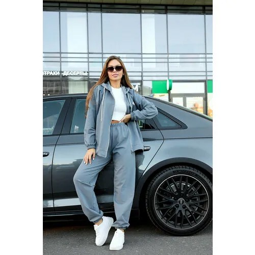 Костюм спортивный Lika Dress, размер 50, серый