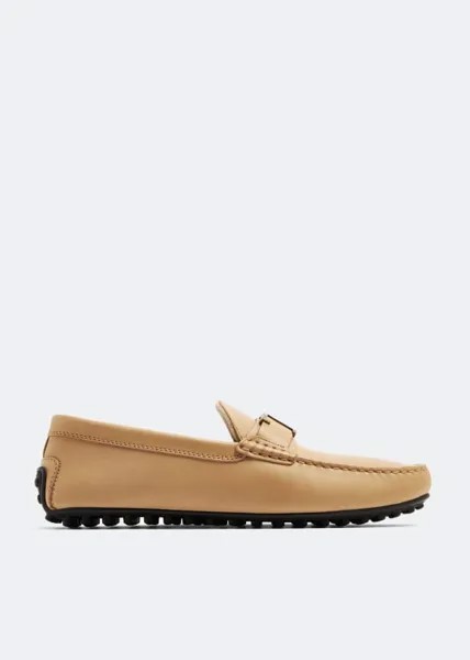Лоферы TOD'S City Gommino driving loafers, бежевый