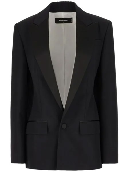 Шерстяной пиджак DSQUARED2, черный