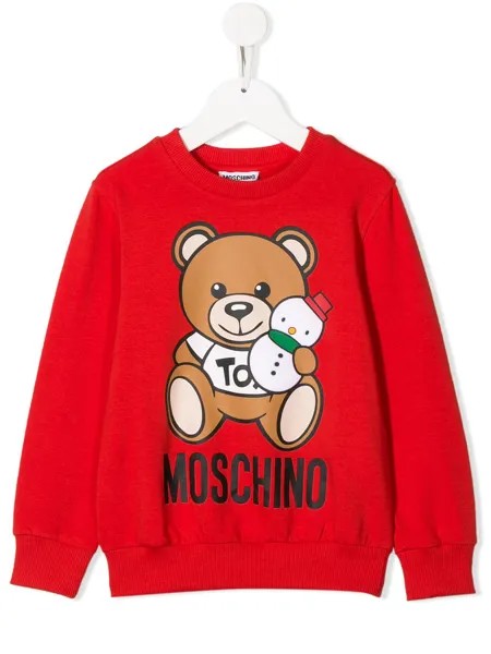 Moschino Kids толстовка с логотипом Teddy Bear