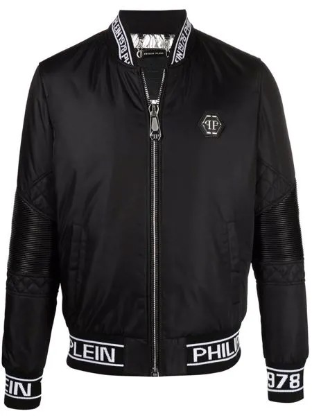 Philipp Plein бомбер с вышитым логотипом