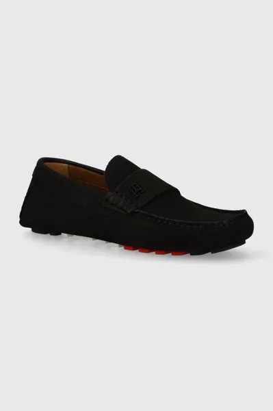 Мокасины из нубука TH Classic Nubuck Driver Tommy Hilfiger, черный