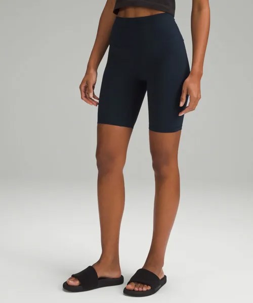 Короткие шорты Align с высокой посадкой Lululemon, нави