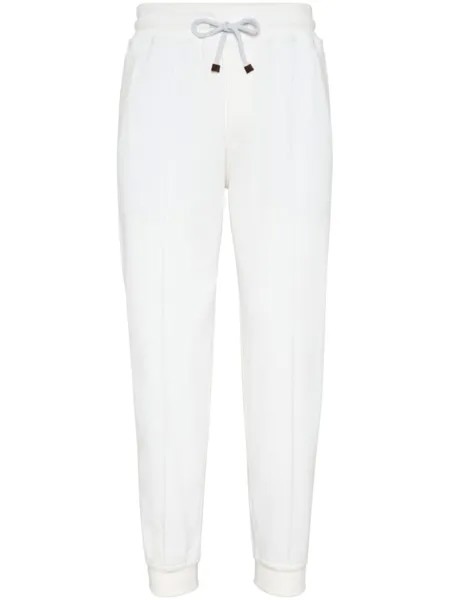 Brunello Cucinelli зауженные спортивные брюки, белый
