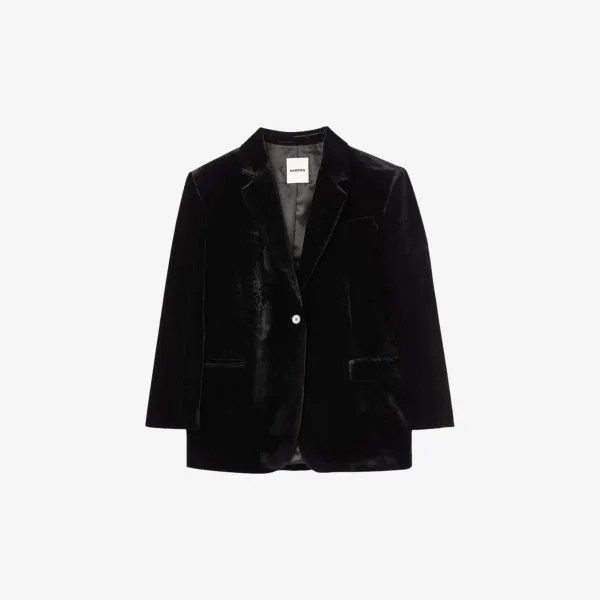 Бархатный пиджак Lev Sandro, цвет noir / gris