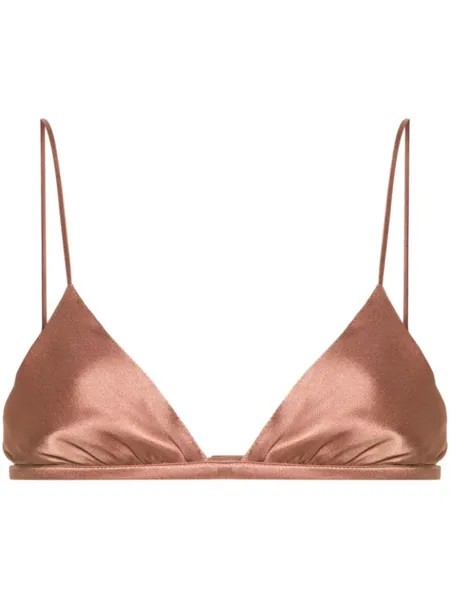 Укороченный топ-бра Alberta Ferretti, розовый