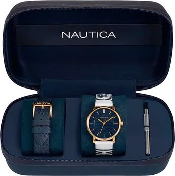 Швейцарские наручные  женские часы Nautica NAPCGS008. Коллекция Coral Gables