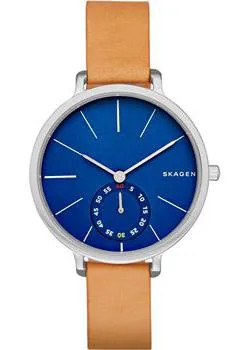 Швейцарские наручные  женские часы Skagen SKW2355. Коллекция Leather