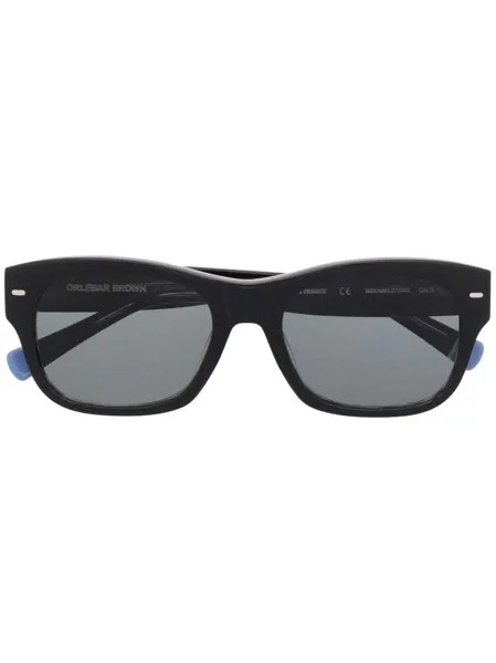 Orlebar Brown солнцезащитные очки в прямоугольной оправе