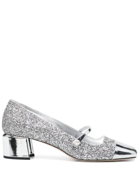Jimmy Choo 45-мм туфли Elisa, серебристый