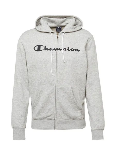 Толстовка на молнии Champion Authentic Athletic Apparel, пестрый серый