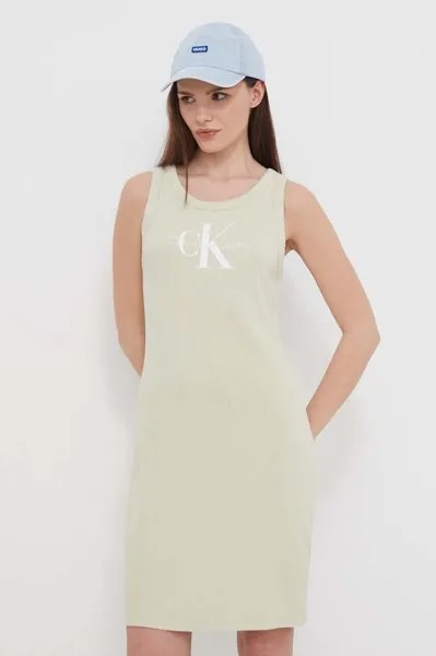Платье Calvin Klein Jeans, зеленый
