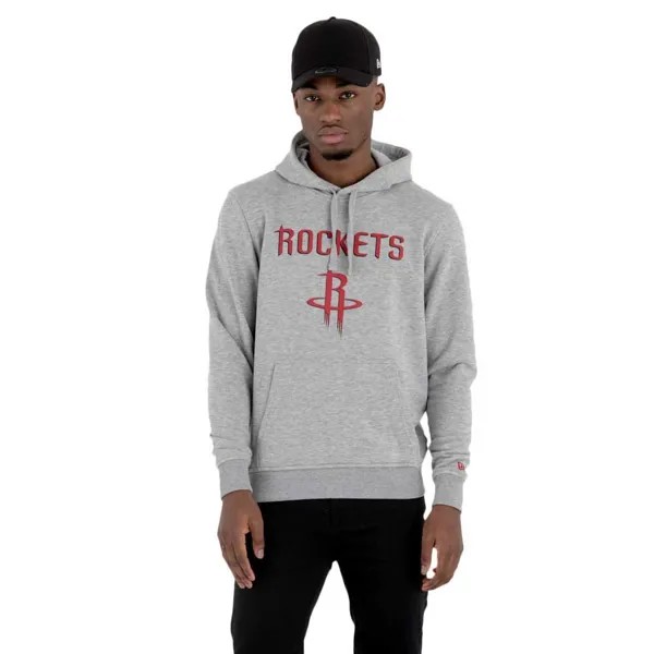 Худи New Era Team Logo Po Houston Rockets, серый